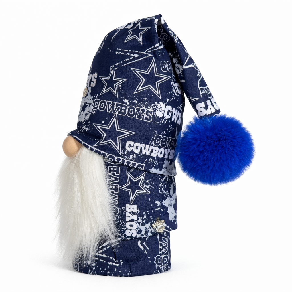 Dallas Cowboys Fan Gnome w/o Glasses 9"