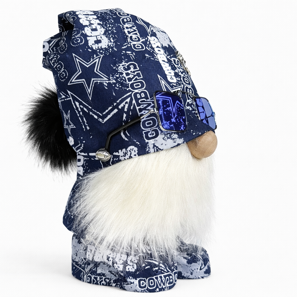 Dallas Cowboys Fan Gnome w/Purple Square Sunglasses