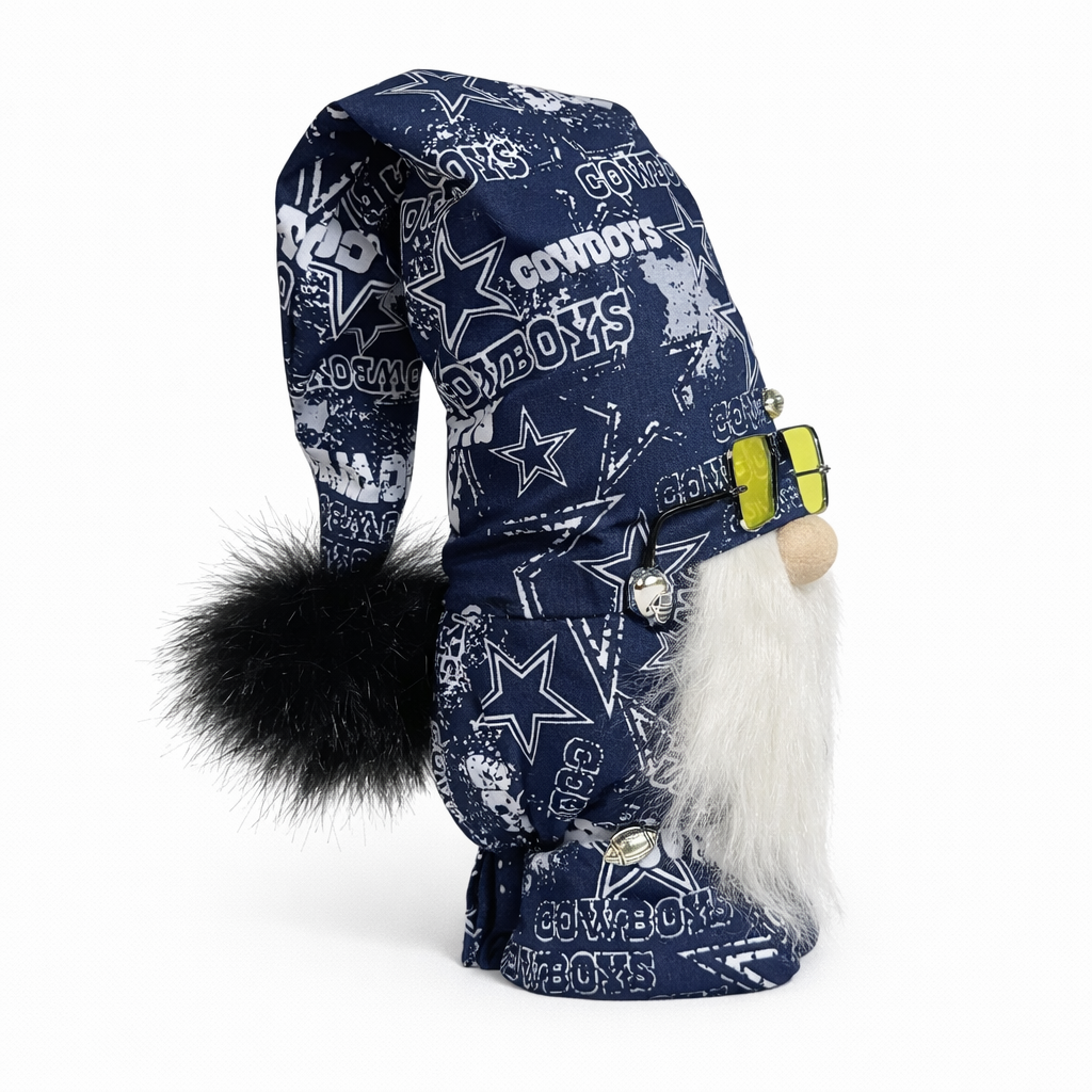 Dallas Cowboys Fan Gnome w/Yellow Square Sunglasses